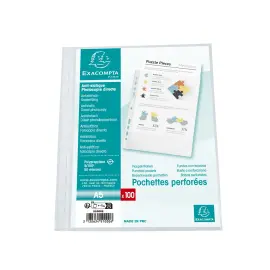 Sach.100 poch.perfo A5 PP Stand. graine 