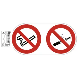 Pann adhesif interdit vapoter/fumer 10cm 