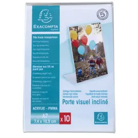 Lot de 10 porte-etiquettes 105x74 vertic 