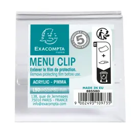 Porte-carte clip taille S (largeur 50mm) 