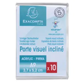 Lot de 10 porte-etiquettes 52x37 vertica 