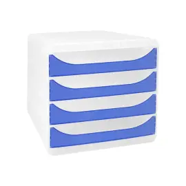 Caisson individuel - 4 tiroirs - Bleu - EXACOMPTA 