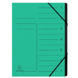 Trieur agrafe int. noir 7 comp. vert 