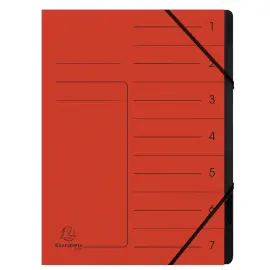 Trieur agrafe int. noir 7 comp. rouge 