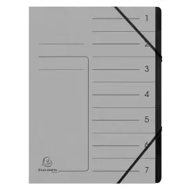 Trieur agrafe int. noir 7 comp. Gris 