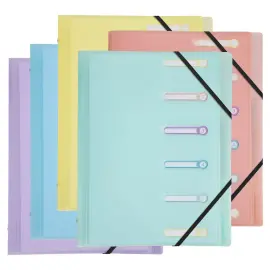 Trieur PP 6 compartiments Chrom.Pastel 