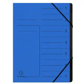 Trieur agrafe int. noir 7 comp. bleu 
