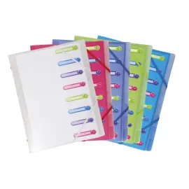Trieur 3 rabats 8 comp PP Chromaline 