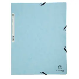 Chem. 3rab+elast. A4 carte AQUAREL bleu 