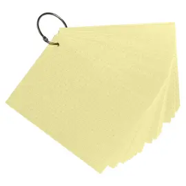 50 flashcards bristol A6 dots jaune 