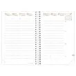 Agenda semainier  - 16x24 cm - D&eacute;cembre &agrave; d&eacute;cembre - Noir - QUO VADIS 