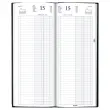 Agenda journalier banque 2 volumes - 14,3x32,5 cm - Noir - Janvier à décembre 2027 - BREPOLS