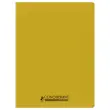 Cahier polypropyl&egrave;ne piq&ucirc;re Sey&egrave;s - A4+ 90g - 96 pages - Jaune - Conqu&eacute;rant 