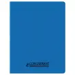 Cahier polypropylène piqûre Seyès - A5+ 90g - 96 pages - Bleu - Conquérant