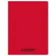 Cahier polypropylène piqûre Seyès - A4+ 90g - 48 pages - Rouge - Conquérant
