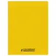Cahier polypropyl&egrave;ne piq&ucirc;re Sey&egrave;s - A4+ 90g - 48 pages - Jaune - Conqu&eacute;rant 