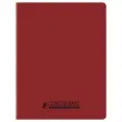 Cahier polypropylène piqûre 96P SEYES 170x220 90g - 90% recyclé rouge