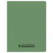 Cahier polypropylène piqûre Seyès - A5+ 90g - 96 pages - Vert - Conquérant