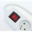 Blocs 3 prises - Avec USB et interrupteur - C&acirc;ble 1,5m 