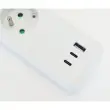 Blocs 3 prises - Avec USB et interrupteur - C&acirc;ble 1,5m 