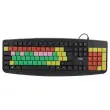Clavier filaire coloré pour enfants KID - Noir
