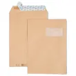250 Pochettes kraft brun avec fen&ecirc;tre - 85 g - 229 x 324 mm - GPV 