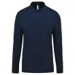 Polo homme - Manches longues - Taille M - Marine 