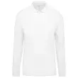 Polo homme - Manches longues - Taille S - Blanc