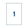 100 Etiquettes blanches multi-usages - 210x297mm - AVERY