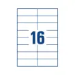 100 planches de 16 &eacute;tiquettes blanches multi-usages - AVERY 