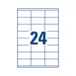 100 planches de 24 &eacute;tiquettes blanches multi-usages -70x35mm - AVERY 