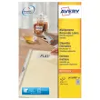 25 planches de 189 étiquettes blanches enlevables - 25,4x10mm - AVERY