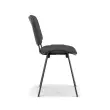 Chaise de réunion confortable ISO non feu - Gris
