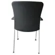 Chaise empilable Dauphin - Noir - Reconditionn&eacute;e 