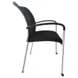 Chaise empilable Dauphin - Noir - Reconditionn&eacute;e 