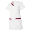 TUNIQUE MÉDICALE MANCHES COURTES F VALENTINE HASSON–BLANC BORDEAUX–T.2