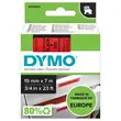 Ruban pour titreuse DYMO D1 19 mm rouge impression noire