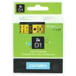 Ruban D1 DYMO S0720980 - 7 m x 24 mm - Texte noir sur fond jaune