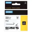 Ruban RHINO 18444 - 3,5 m x 12 mm - vinyl blanc impression noire - DYMO