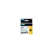 Ruban RHINO DYMO 18445 - 3,5 m x 19 mm - Texte noir sur fond blanc 