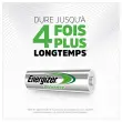 4 piles rechargeables Power Plus HR3 (AAA) - 1,2 Volts - ENERGIZER