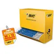 100 Stylos bille rétractables M10 - Pack de 90 + 10 gratuits - Écriture moyenne - Bleu - BIC