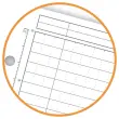 Cahier A4 Managerbook Ligné 6 mm 5x5 80g - Oxford