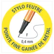 20 Stylos-feutres point 88 - Pointe fine - Etui ColorParade - STABILO + 1 pochette de 3 feutres Boss mini offerte