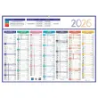 25 Calendriers de banque - 54 x 38,5 cm - 7 mois par face - Janvier &agrave; d&eacute;cembre 