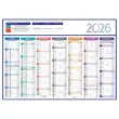 25 Calendriers de banque - 54 x 38,5 cm - 7 mois par face - Janvier &agrave; d&eacute;cembre 
