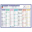 25 Calendriers banque Couleurs 14 mois - 42x32 cm - Janvier à décembre