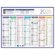 50 Calendriers de banque Couleurs 14 mois - 27x21cm - Janvier à décembre