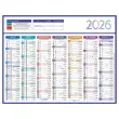 50 Calendriers de banque Couleurs 14 mois - 27x21cm - Janvier à décembre
