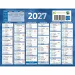 Calendrier de banque bleu 12 mois - 17,5 x 13,5 cm - BOUCHUT GRANDREMY 